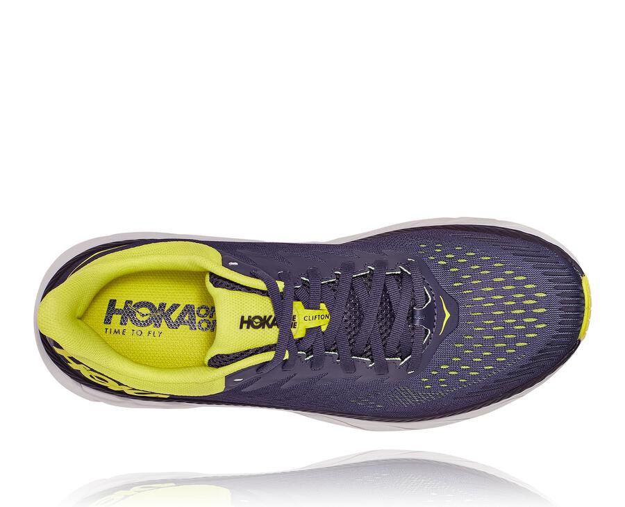 Hoka Australia One One Clifton 7 - Mens Running Shoes Navy - YGKAM-2856